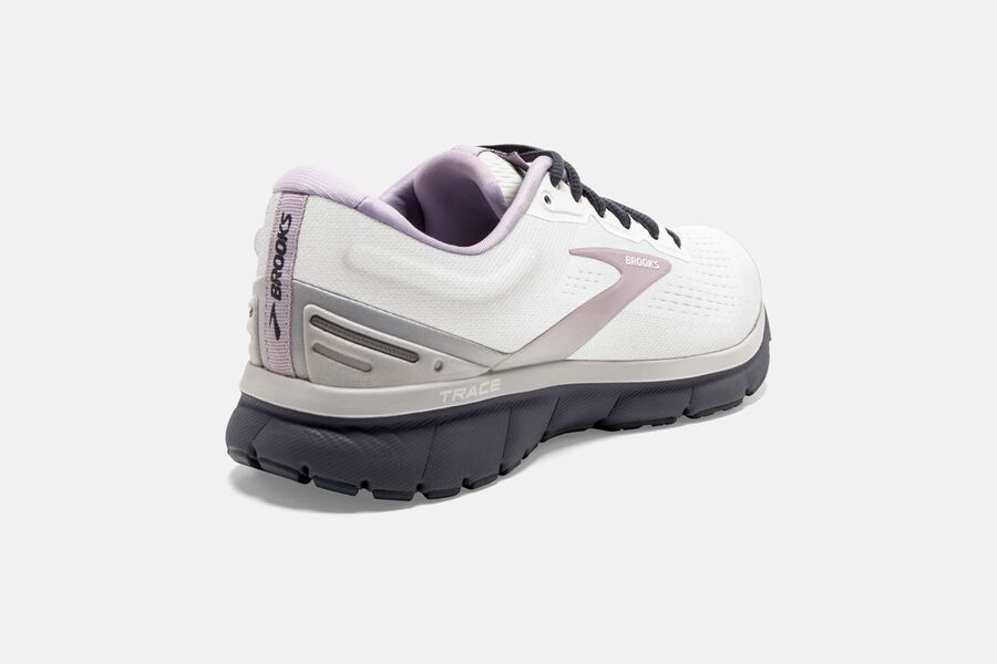 Brooks Israel Trace Road Running Shoes Womens - White/Pink - GHD-923517